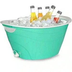 CreativeWare, Aqua Double Walled Party Tub With Drain Plug